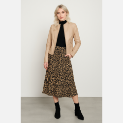 ACOM Stilfuld PU-jakke i beige