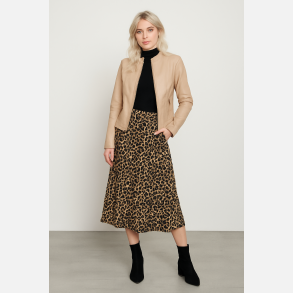 ACOM Stilfuld PU-jakke i beige