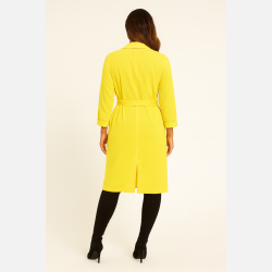 ADEL Lang l�s jakke i gul farve