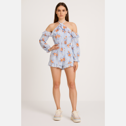 ADELE Sommerlig playsuit med blomsterprint 