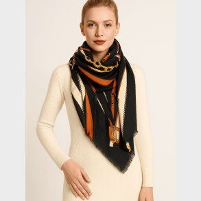 BERDA elegant sort t�rkl�de med k�de- og b�lteprint