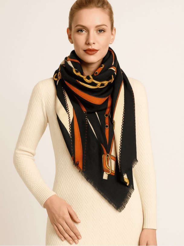 BERDA elegant sort t�rkl�de med k�de- og b�lteprint