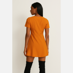 BONI Kort�rmet kjole med knapper