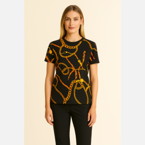 BXULMILLE Sort top med print