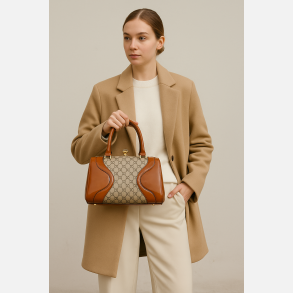 CAKLI Brun bowler h�ndtaske