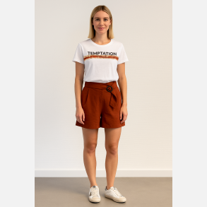 CINDA Hvid t-shirt med pailletter � Casual glimmer fra Jollyyoung.dk