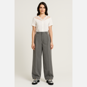 CORIETE Hvid bluse med blonder � Feminin elegance fra Jollyyoung.dk