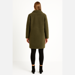 DALENA Gr�n jakke i imiteret pels