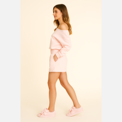 DANIELLE Top og shorts s�t i lyser�d pastelfarve
