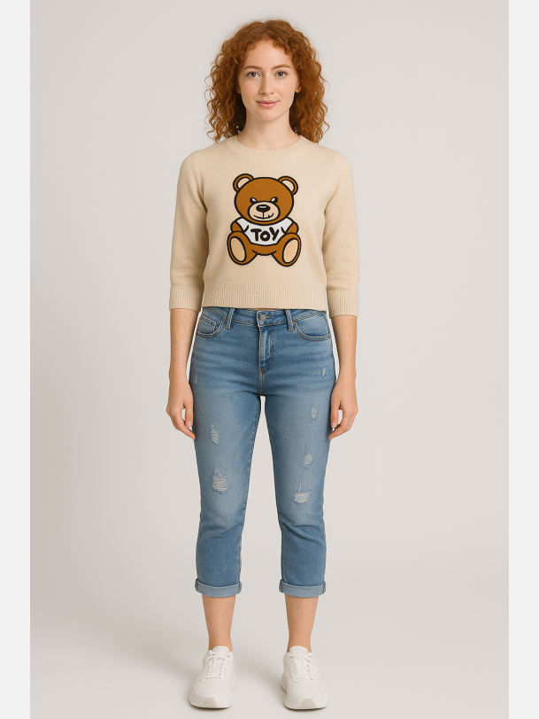 DIANA Jeans knickers med slid