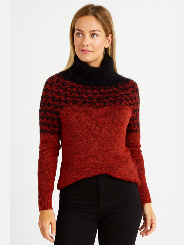 DUNA 2 Pullover med rullekrave