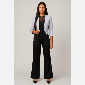 EDE VIP Kort blazer i gr� farve