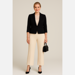 EDE VIP Kort blazer i sort farve