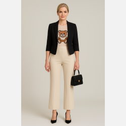 EDE VIP Kort blazer i sort farve