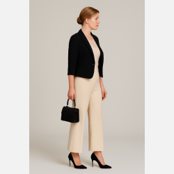 EDE VIP Kort blazer i sort farve