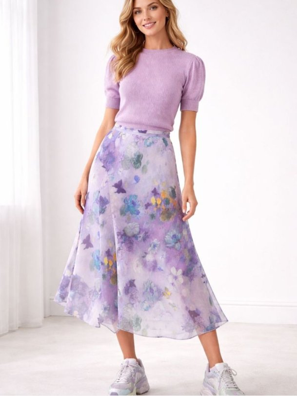 ELISA Strik i rosa farve � Bl�d elegance fra Jollyyoung.dk