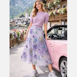 ELISA Strik i rosa farve � Bl�d elegance fra Jollyyoung.dk