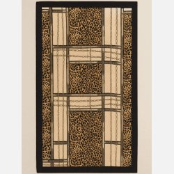 Eksklusivt MOSA t�rkl�de med leopardprint og gyldne k�dedetaljer