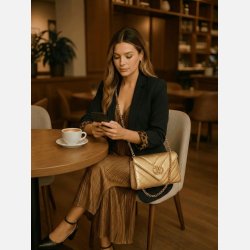 Elegant TORA 2 klassisk sort blazer med leoparddetalje