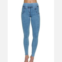 FREYA PANTS Denim � Push-up denim bukser med stretch fra Jollyyoung.dk