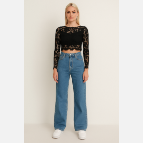 GAN Sort blonde crop top