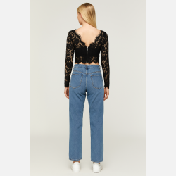 GAN Sort blonde crop top