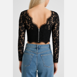 GAN Sort blonde crop top