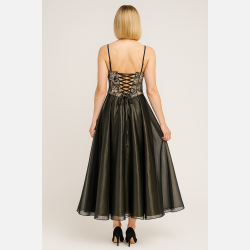 GRACIA Lang kjole med broderier 