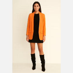 JOBIS Klassisk blazer i orange farve