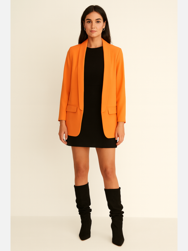 JOBIS Klassisk blazer i orange farve