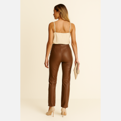 LODI Beige top med blonde