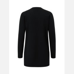 POPPY klassisk sort cardigan med lommer � tidl�s strik til hverdagskomfort