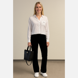 RICI Hvid skjorte � Klassisk komfort med moderne twist fra Jollyyoung.dk