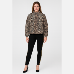 ROJA Vinterjakke i animal print med h�j krave