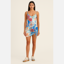 RUNE Kort kjole i blomsterprint 