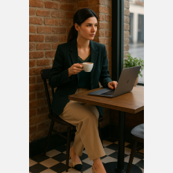 SAS Blonde top i gr�n farve