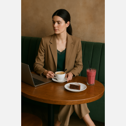 SAS Blonde top i gr�n farve