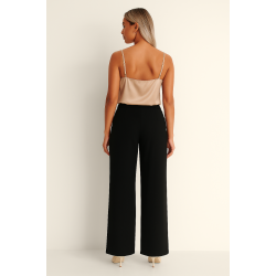 SIENA Satin top i beige