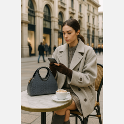 TORA Monogram h�ndtaske i klassisk design