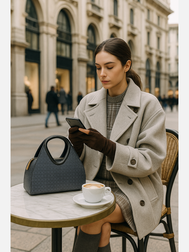 TORA Monogram h�ndtaske i klassisk design