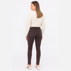 TOXIK Choco stretchy h�jteljende denim bukser