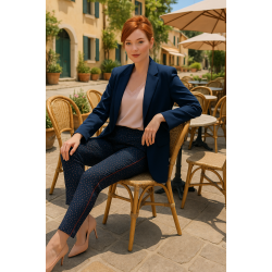 TRUDY L�s chinos med print