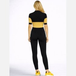 Vanessa buksedragt i elegant stil � secondhand design i sort med feminin pasform