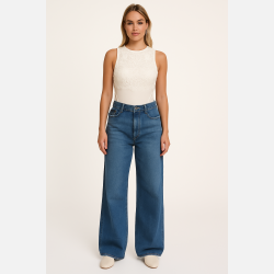 LAFAL Kort�rmet bodystocking i beige farve med blonder